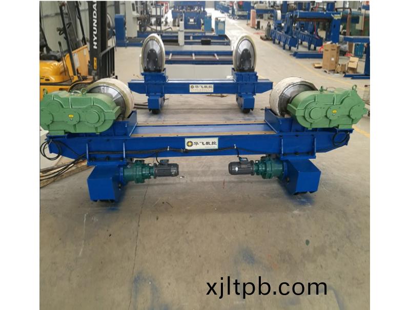 100噸(dun)液(ye)壓(ya)組對(dui)滾輪(lun)架(jia)通(tong)過客戶(hu)驗收(shou)